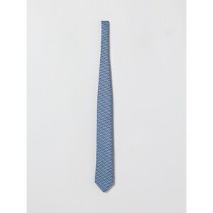 Zegna Tie Men Gnawed Blue